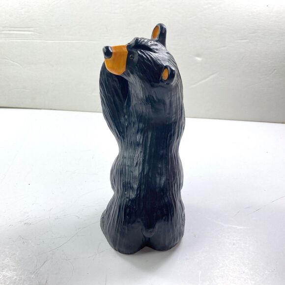 Black Bearfoots Bookend Figurines By Montana Artist Jeff Fleming 8" Singing Tree - Picture 10 of 14